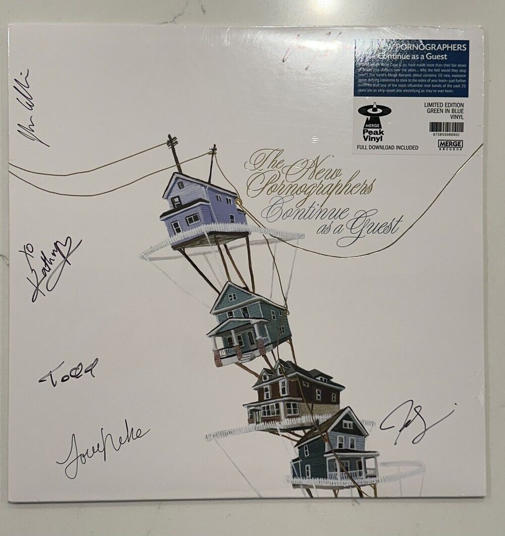 The New Pornographers band SIGNED lp album continue as a guest autographed #2